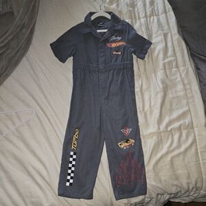 Kids Gray HotWheels Jumpsuit